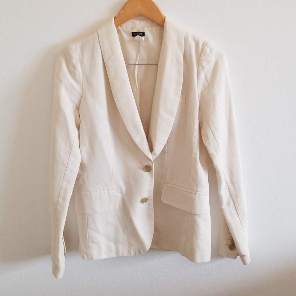 Jcrew off white blazer